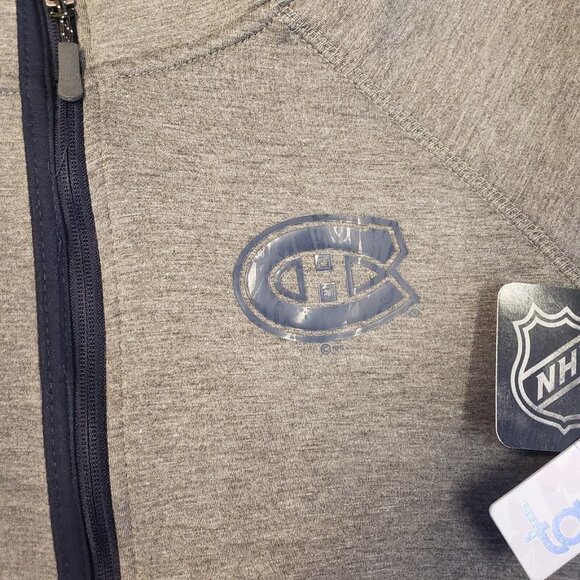 NHL Montreal Canadiens Drop Kick Jacket Womens L Grey Touch by Alyssa Mi… - Picture 4 of 7